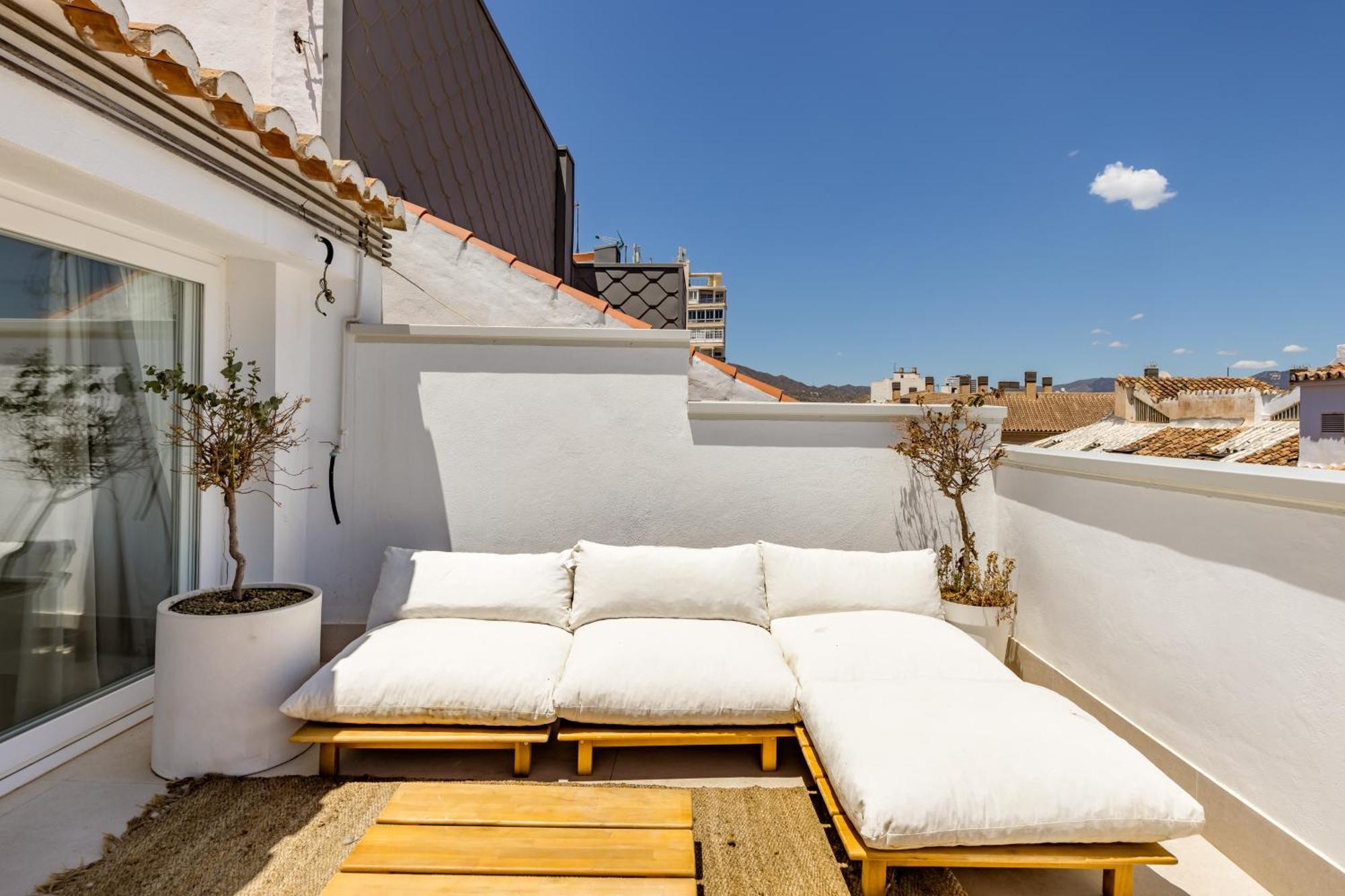 Atarazanas Suite, Atico Con Terraza Málaga Buitenkant foto